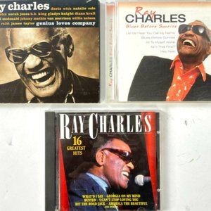 Ray Charles 3 CD Bundle Hits + Blues Before Sunrise + Duets Genius Loves Company